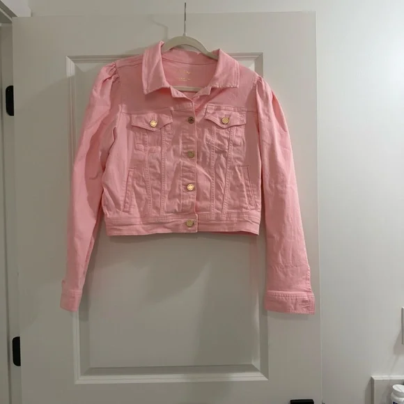 Lilly Pulitzer Pink Laylani Denim Jacket - Picture 2 of 10